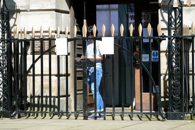 The gates were locked up yesterday