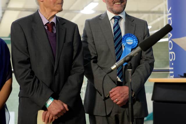 Conservative Eddie Hughes, right, is now the Walsall North MP