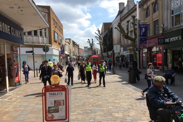 Neighbourhood police in Wolverhampton's Dudley Street