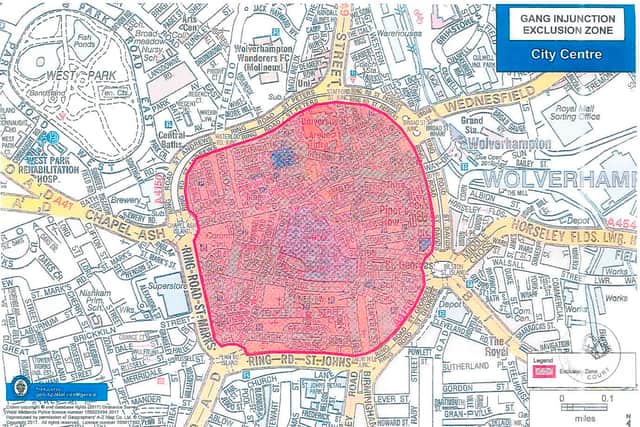 The group are banned from Wolverhampton city centre