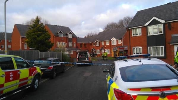 Emergency Services at Mill Croft in Bilston, where Miss Skidmore was killed