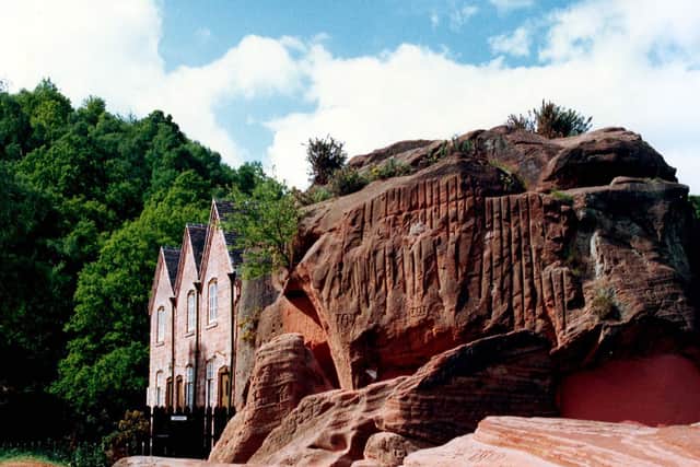 The famous Holy Austin Rock houses on Kinver Edge.