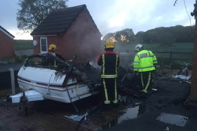 A couple had a lucky escape from the fire. Picture: Bloxwich Fire Station