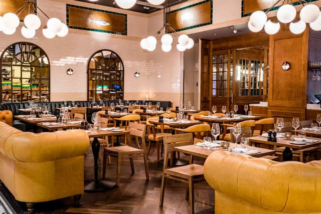 Modern British – inside the restaurant is uber stylish