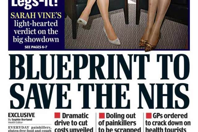 Today's Daily Mail front page sparked a backlash over allegations of sexism