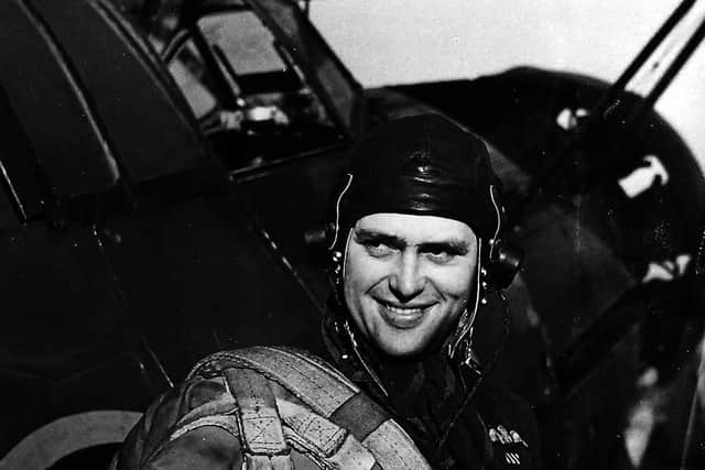 These photographs were taken in Shropshire in 1943 during the filming of aerial battle scenes for a movie called Signed With Their Honour. The unfinished film has been lost