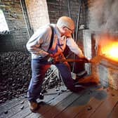 Famously, in 1712, Thomas Newcomen completed works for the world's very first atmospheric steam engine in Tipton. The Thomas Newcomen steam engine at the Black Country Living Museum.  