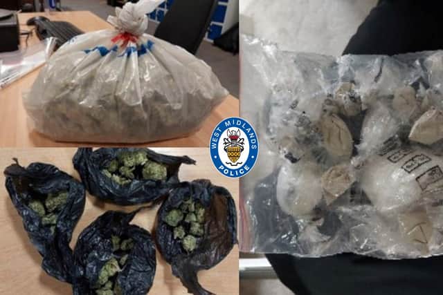Drugs seized by police in Sandwell