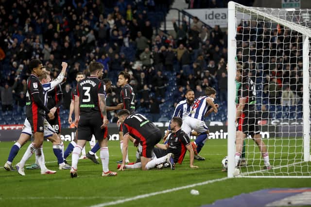 Jayson Molumby netted what came close to being Albion's winner from a corner in the recent midweek clash against Southampton before the Saints equalised late on. Molumby followed up from Daryl Dike's headers. (Photo by Adam Fradgley/West Bromwich Albion FC via Getty Images)