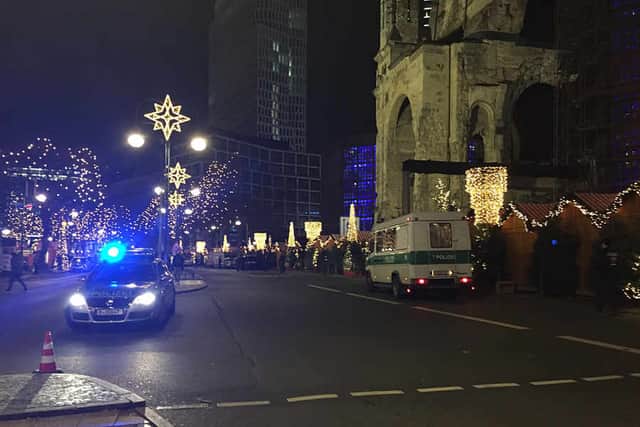 Police on the Kurf?rstendamm, Berlin (Claire Hayhurst/PA Wire)