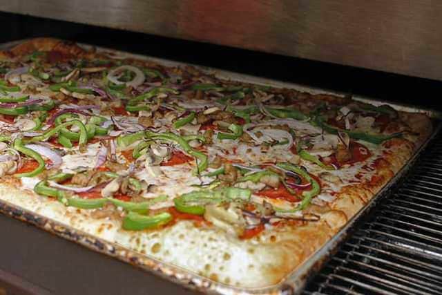The Beast from Snappy Tomato Pizza is the equivalent of THREE large pizzas