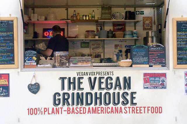 The Vegan Grindhouse offers clever themed dishes, as well as monstrously spicy food challenges