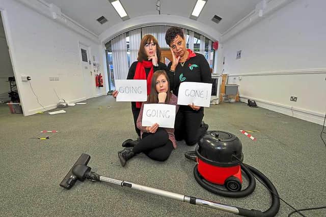 Fran Cartwright, Alison Pugh and Sandy Jones at Springboard