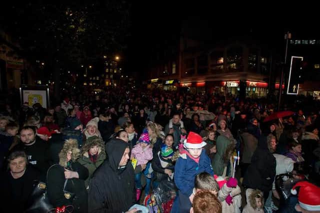 Crowds at the event