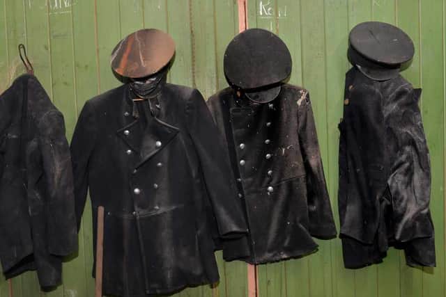 Old fire coats and hats were found in the disused fire station