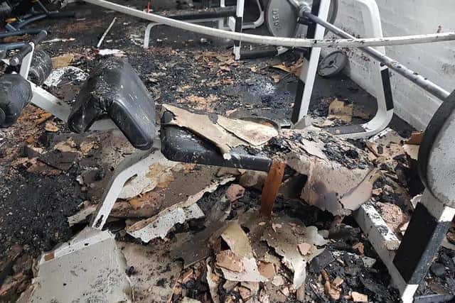 The fire destroyed thousands of pounds-worth of equipment