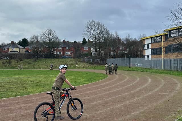 CCF Cadet taking on the Help for Heroes Challenge 