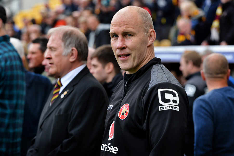 Jon Whitney keeping calm with Walsall