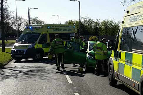 Wolverhampton Lorry Motorists escape serious injury in Wolverhampton lorry smash