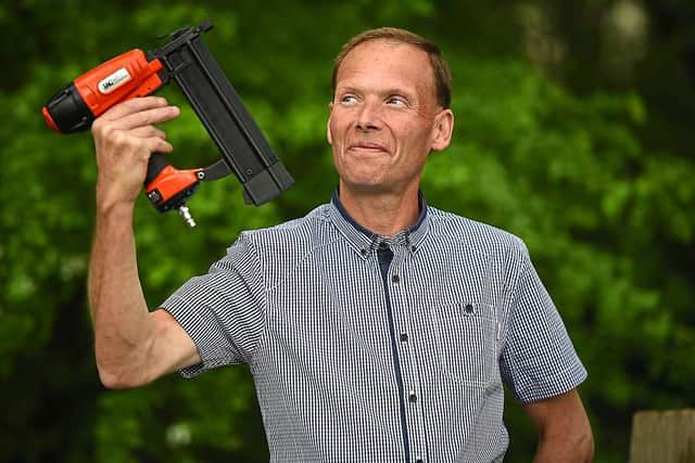 Stuart Powell with his £38 nail gun