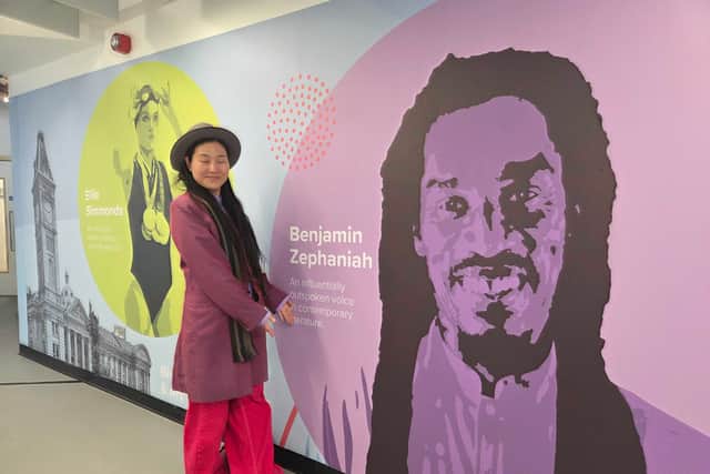 Qian Zephaniah at Birmingham Airport. Photo credit: Mimi Ibrahim/Express & Star