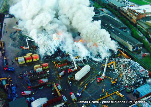 Birmingham fire: Firefighters return to scene of huge Saltley scrap blaze
