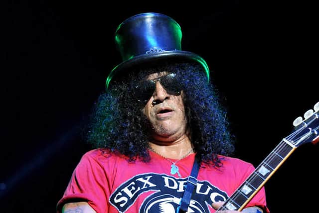 Guns N'Roses lead guitarist Slash grew up in Stoke