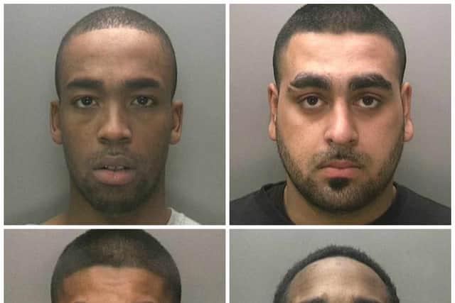 Clockwise from top left: Tobijah Thompson, Ramez Murtaza, Ezra Scott and Hasham Ali