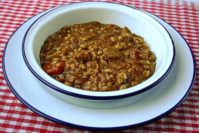 A bowl of Groaty Dick