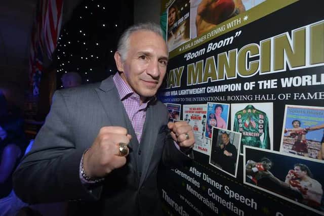 Ray Mancini at Bar Sport's Premier Suite