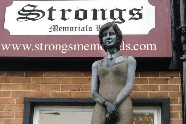 The statue is now in a sorry state