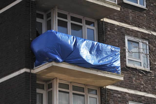 The balcony which Kayli Hill fell from