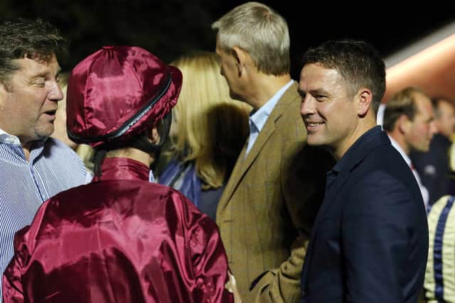 Michael Owen at Wolverhampton Racecourse