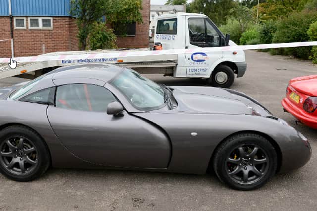 One of the TVR cars saved from the fire