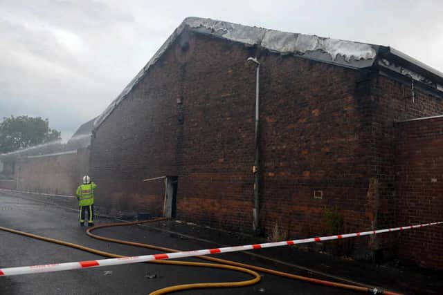 The crews arrived in time to stop the fire from spreading