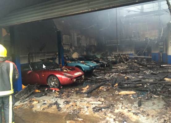 West Midlands Fire Service tweeted this picture of the damage