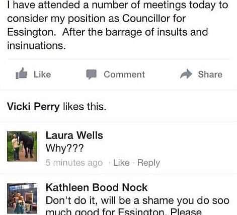 Mr Clifft announces he is to step down on Facebook