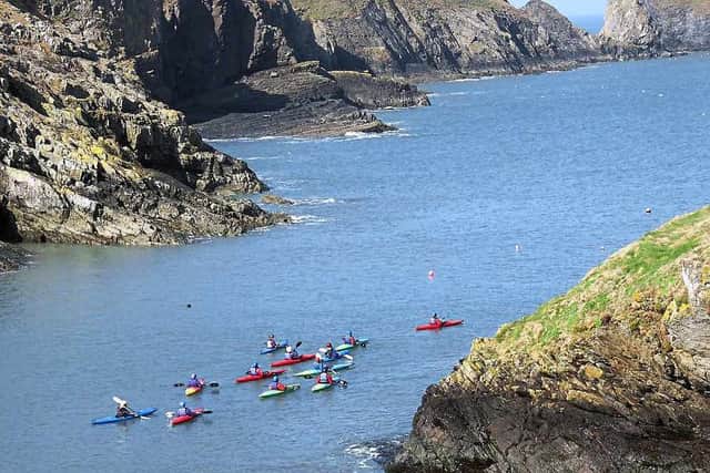 Kayaking sessions are led by friendly guides