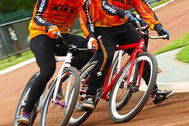Ben Mould and Chris Jewkes in action.
