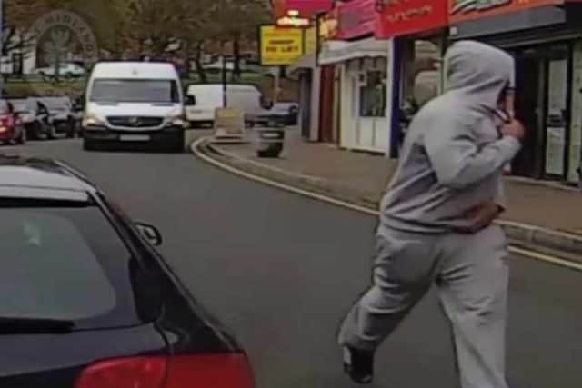 McTaggart flees the scene of the attack