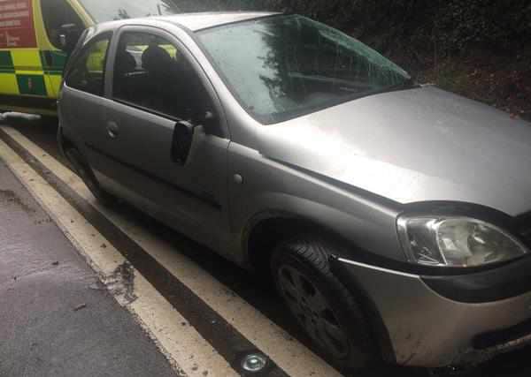 Lucky escape for driver after car rolls over in Sedgley smash
