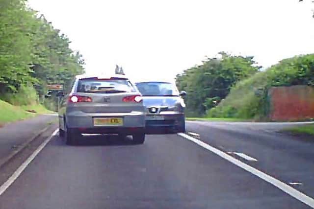 The Seat Cordoba veers into the path of an oncoming driver