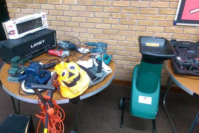 Just some of the stolen items