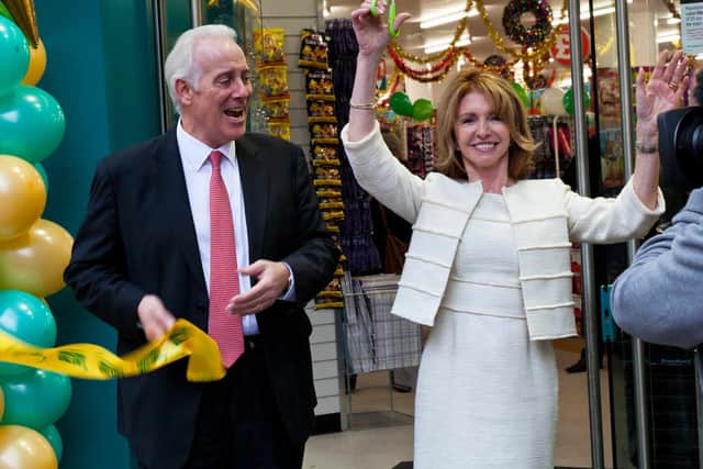 Jim McCarthy and celebrity Jane Asher officially open Poundland's 500th store