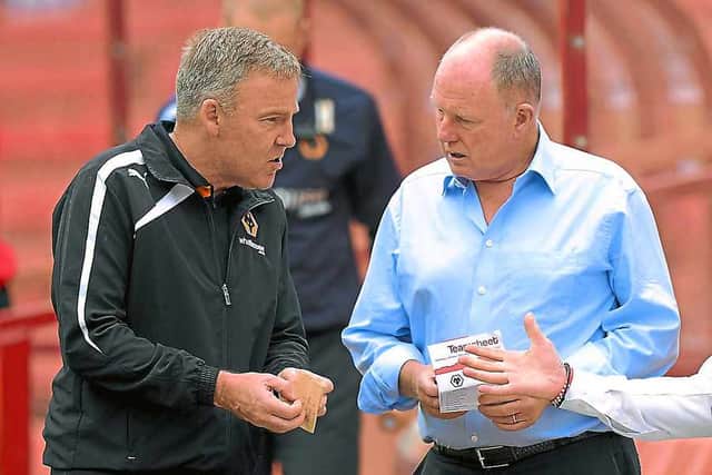 Head coach Kenny Jackett and Steve Morgan