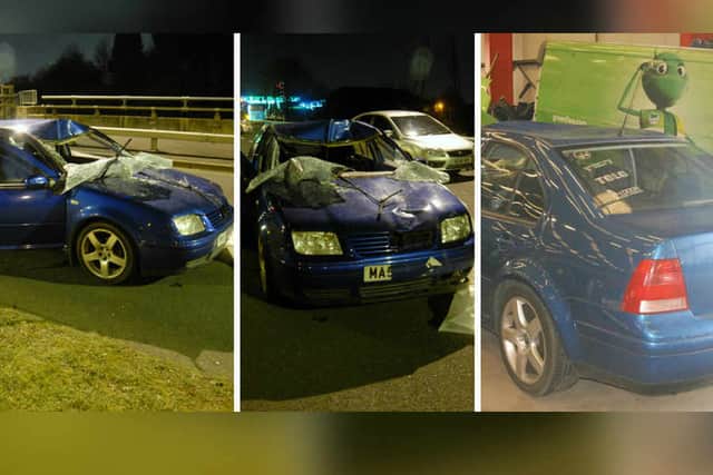 The car involved in the tragedy