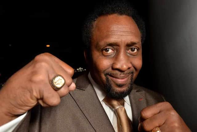 Point made - Tommy Hearns found something he couldn't smash through with Wilfred Benitez. -