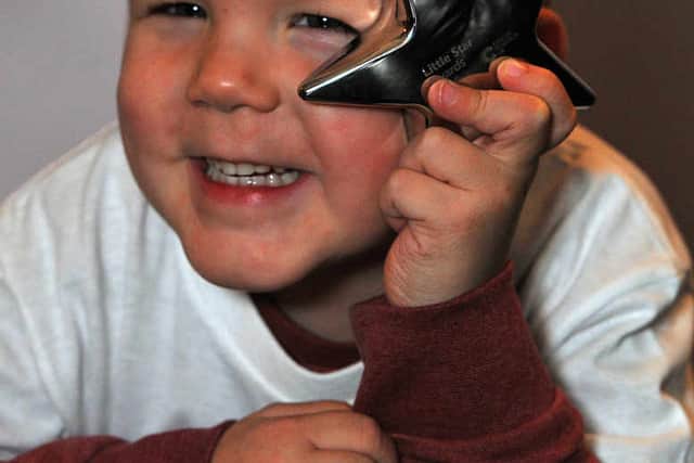 Lucas with his award