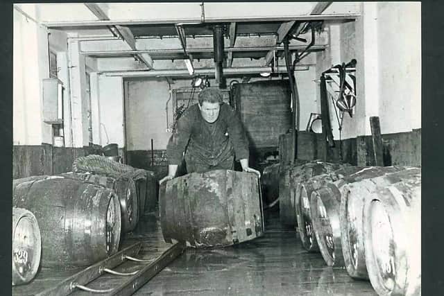 Roll out the barrel – Denis Briscoe delivering in January, 1967