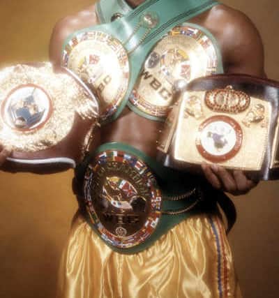 Belt up - Tommy Hearns became one of the most decorated world champions in boxing's long history.